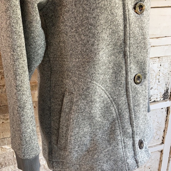 Patagonia Better Sweater button gray marled hooded jacket coat - Picture 9 of 16